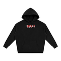 SWAY Black/Red Oversize Fleeced Hoodie