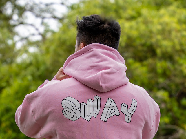White SWAY Oversized Fleeced Hoodie