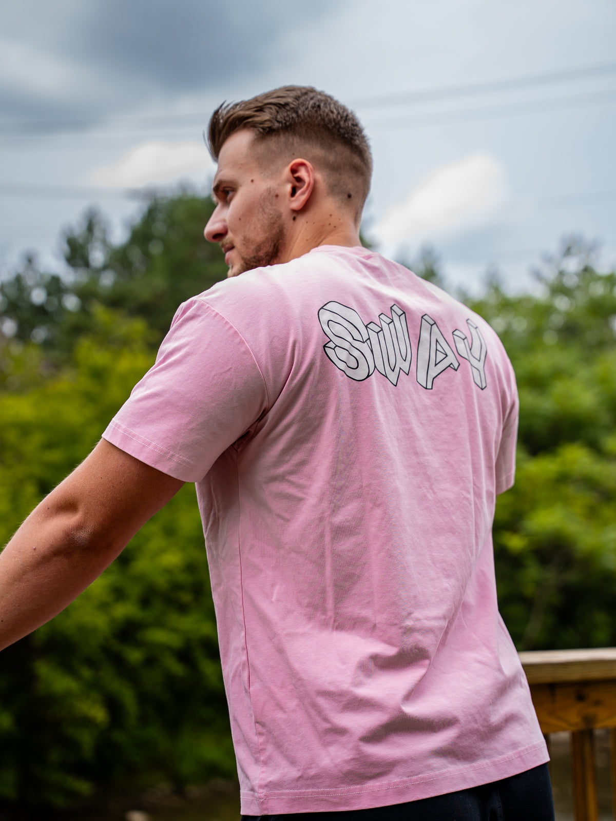 Pink/White SWAY Quick Dry Cooling T-Shirt