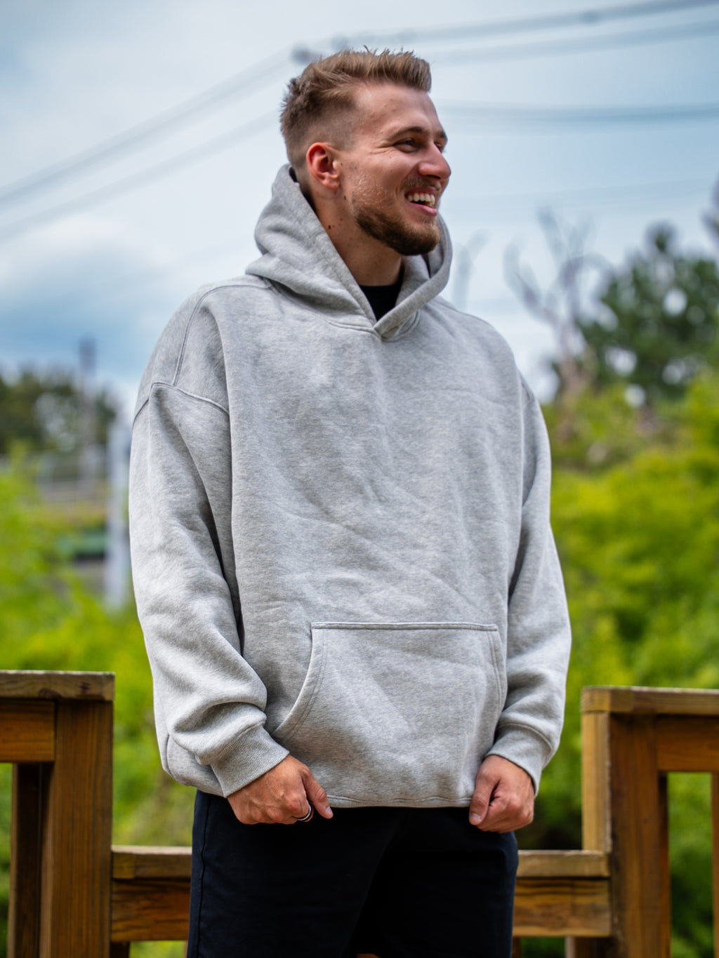 SWAY Minimalistic Oversize Fleeced Hoodie