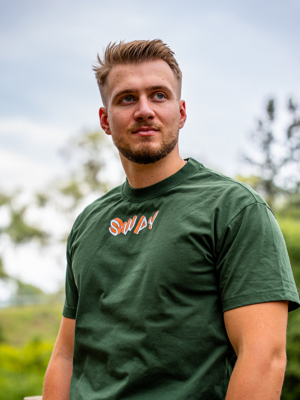 Green/Orange SWAY Quick Dry Cooling T-Shirt
