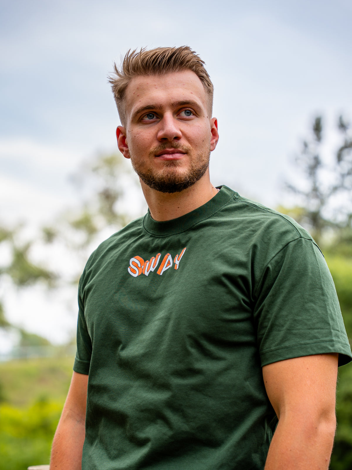 Green/Orange SWAY Quick Dry Cooling T-Shirt