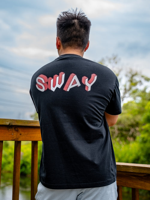 Black/Red SWAY Quick Dry Cooling T-Shirt